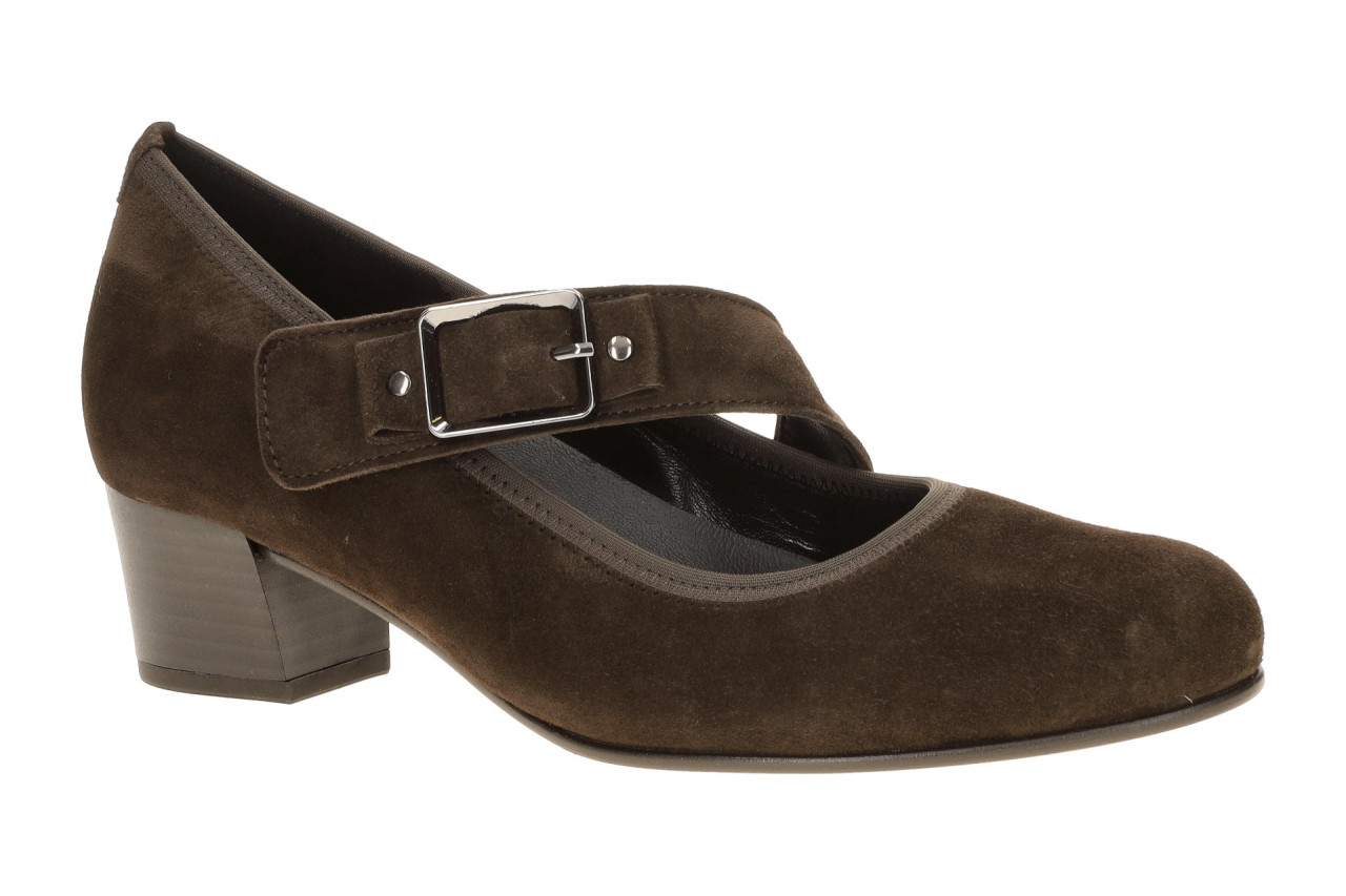 Gabor 3013.01.003 Damen Pumps mocca Braun Klettverschluss Extra Weit