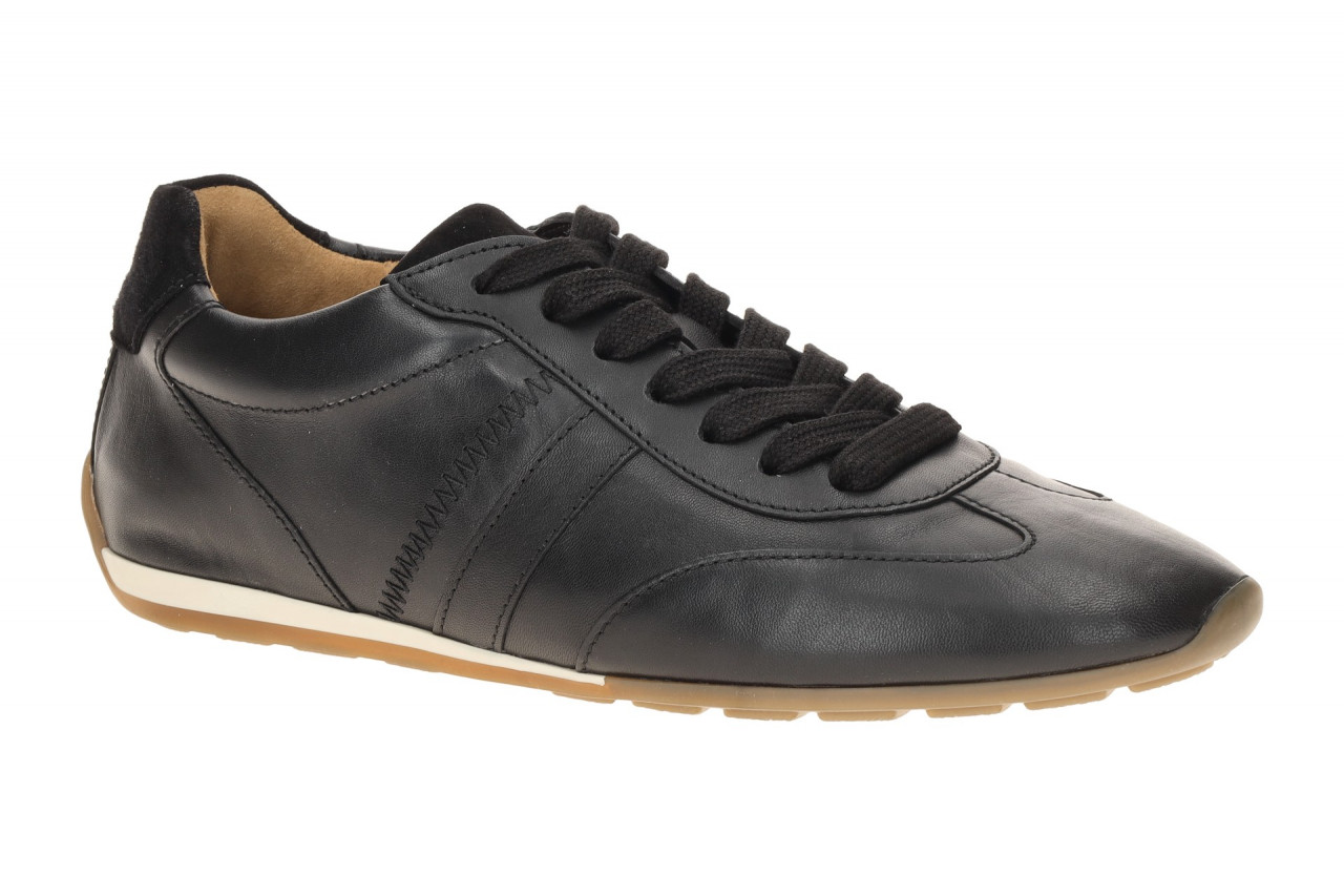 Gabor 83.191.27 Schwarz Halbschuhe Sneaker, Echtleder, Wechselfu?bett