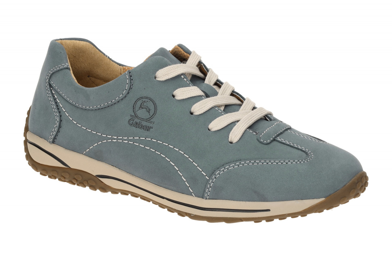 Gabor 86.385.36 blau - bequeme Halbschuhe f?r Damen