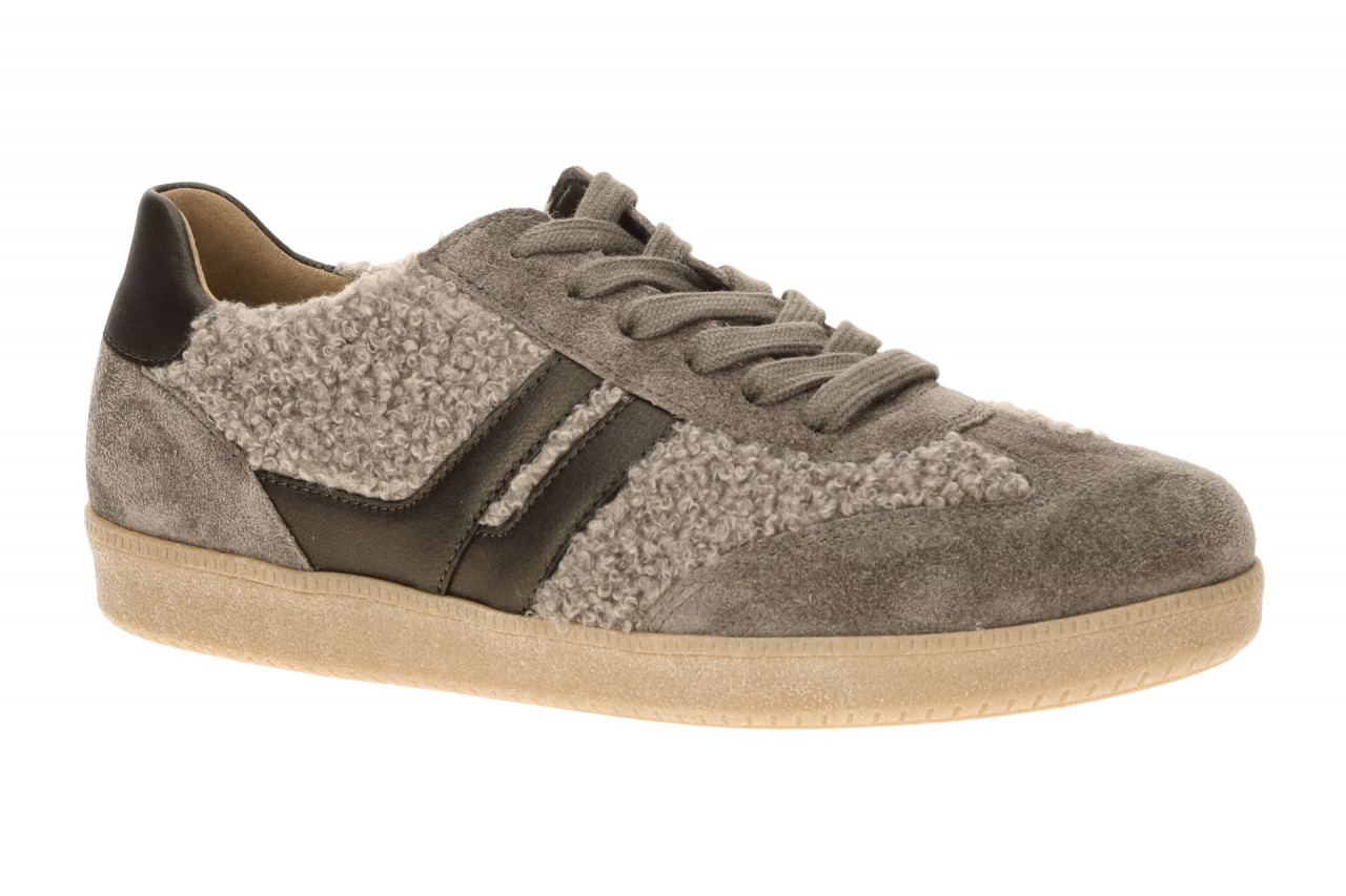 Gabor 6011.01.009 Classic Sneaker taupe-grau - Damen Halbschuhe mit herausneh...