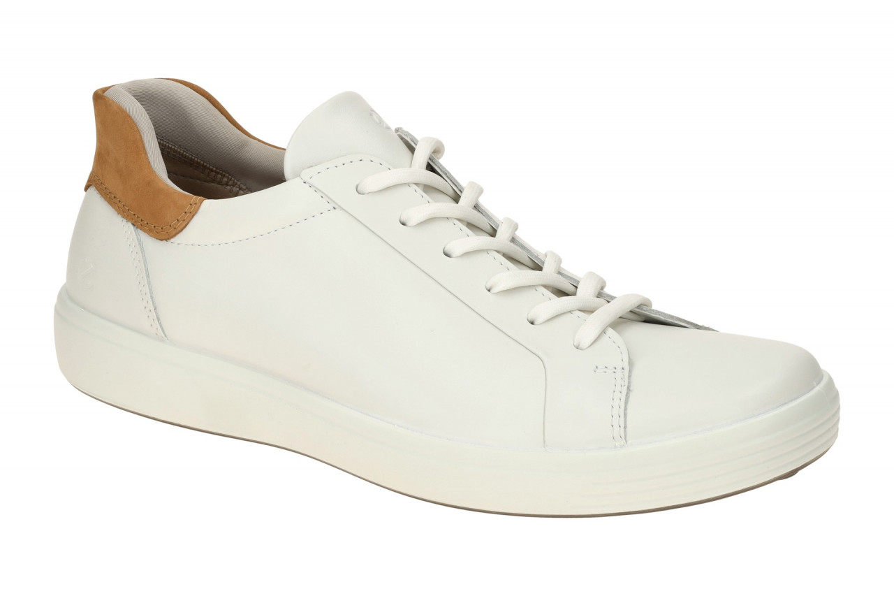 Ecco 470824 Soft 7 Mens Slip On V2 Sportliche Herrenschuhe Wei?/Lion