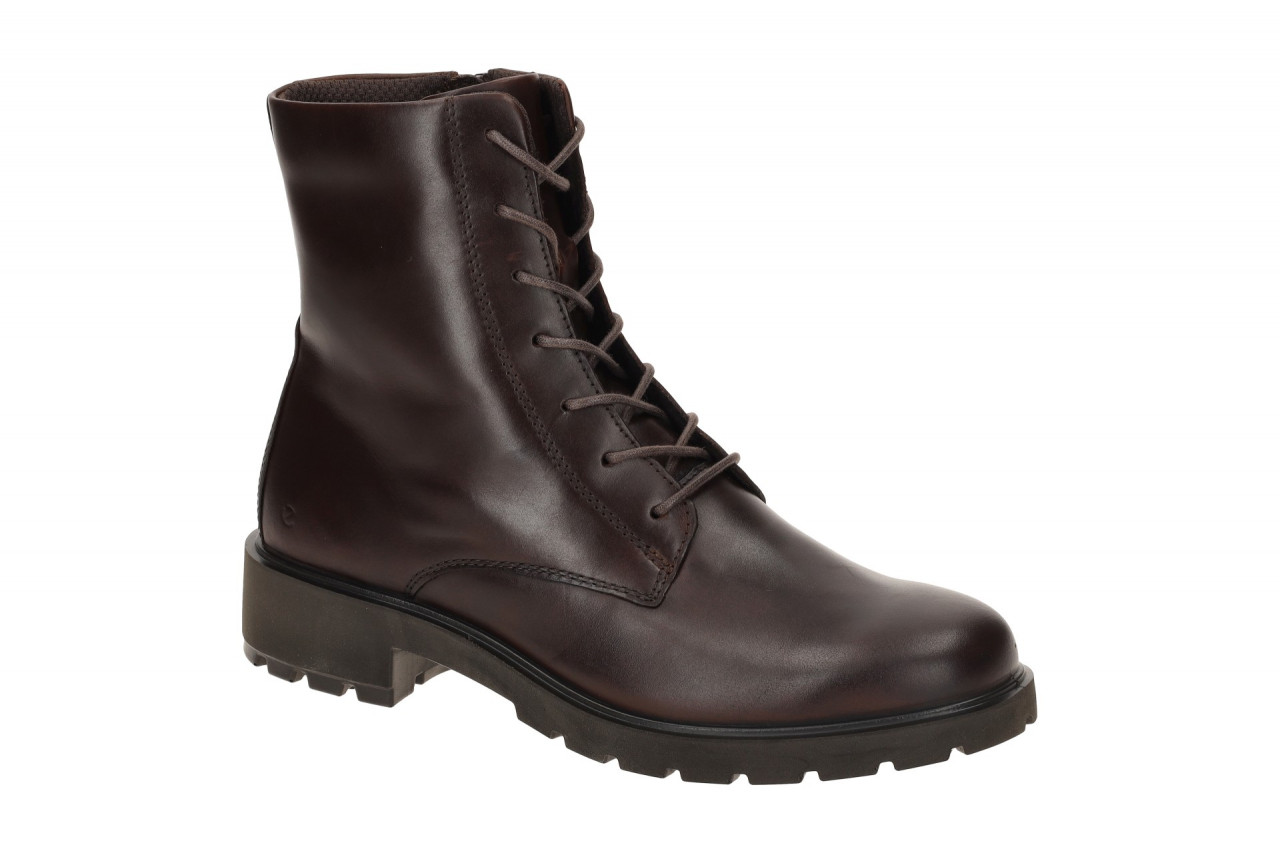 Ecco 23130301667 Damen Stiefeletten potting soil elegante Schn?r Boots