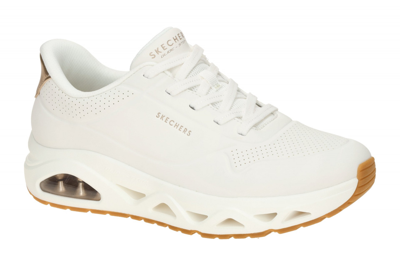 Skechers UNO GLIDE STEP 190113 WHT wei? - sportliche Slipper f?r Damen