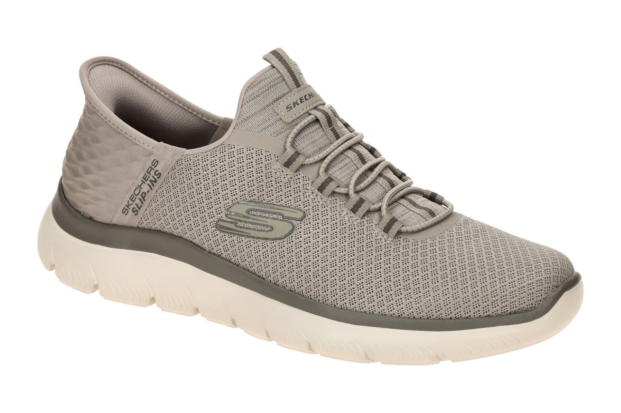 Skechers SUMMITS 232457 TPE taupe - Slipper f?r Herren