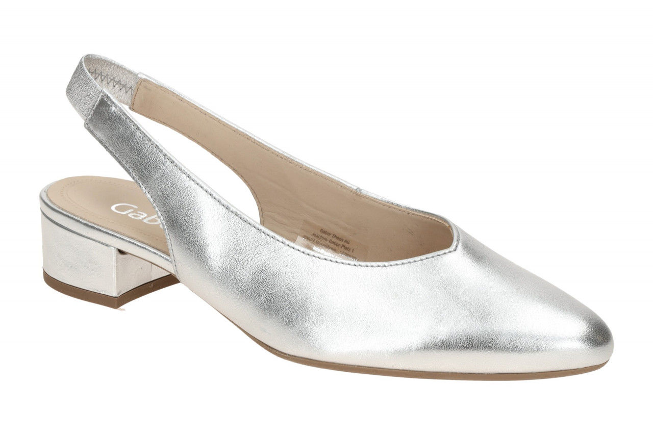 Gabor 61.520.69 silber - Sling Pumps f?r Damen