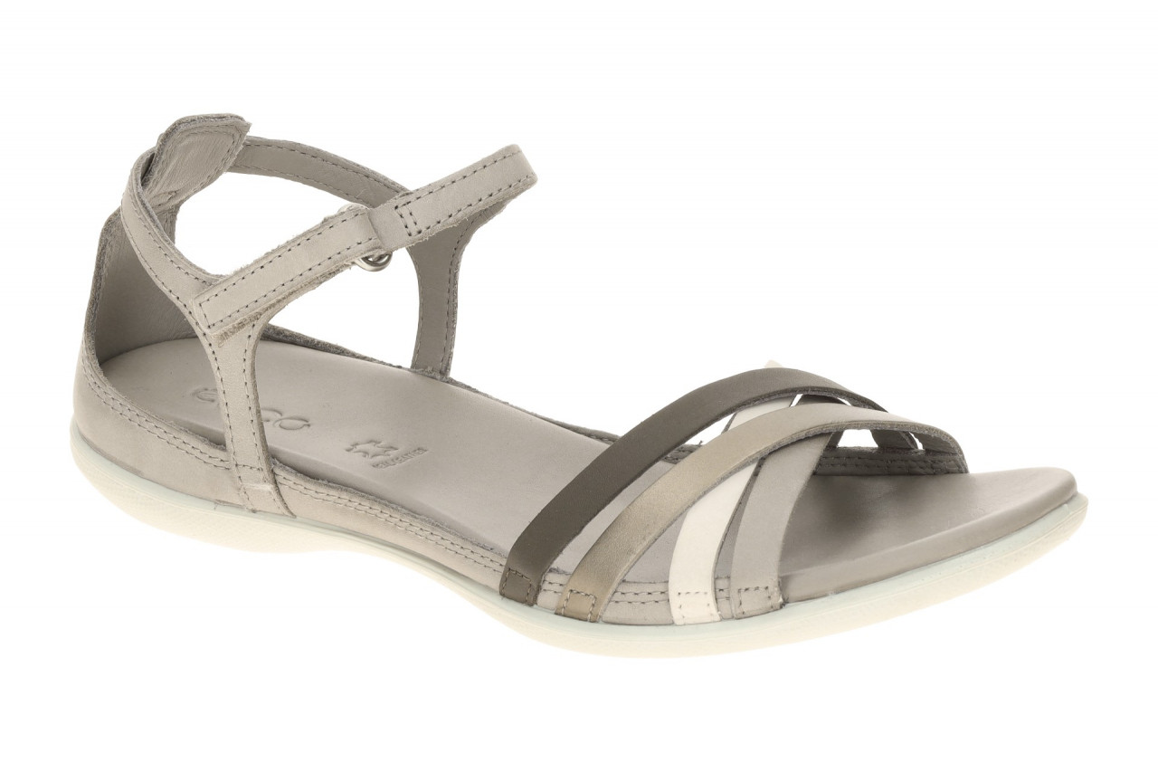 Ecco Flash X-Strap Sandalette 244243 Grau Moon Rock/Dark Clay/Pure Cashmere