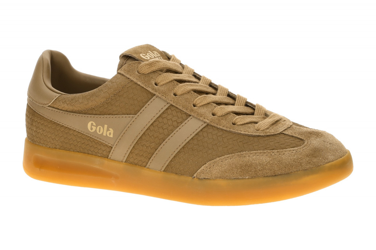 Gola CMB922FF CYCLONE MARQUE Herren-Sneaker Tabacco/Gum VelourlederWechselfu?...