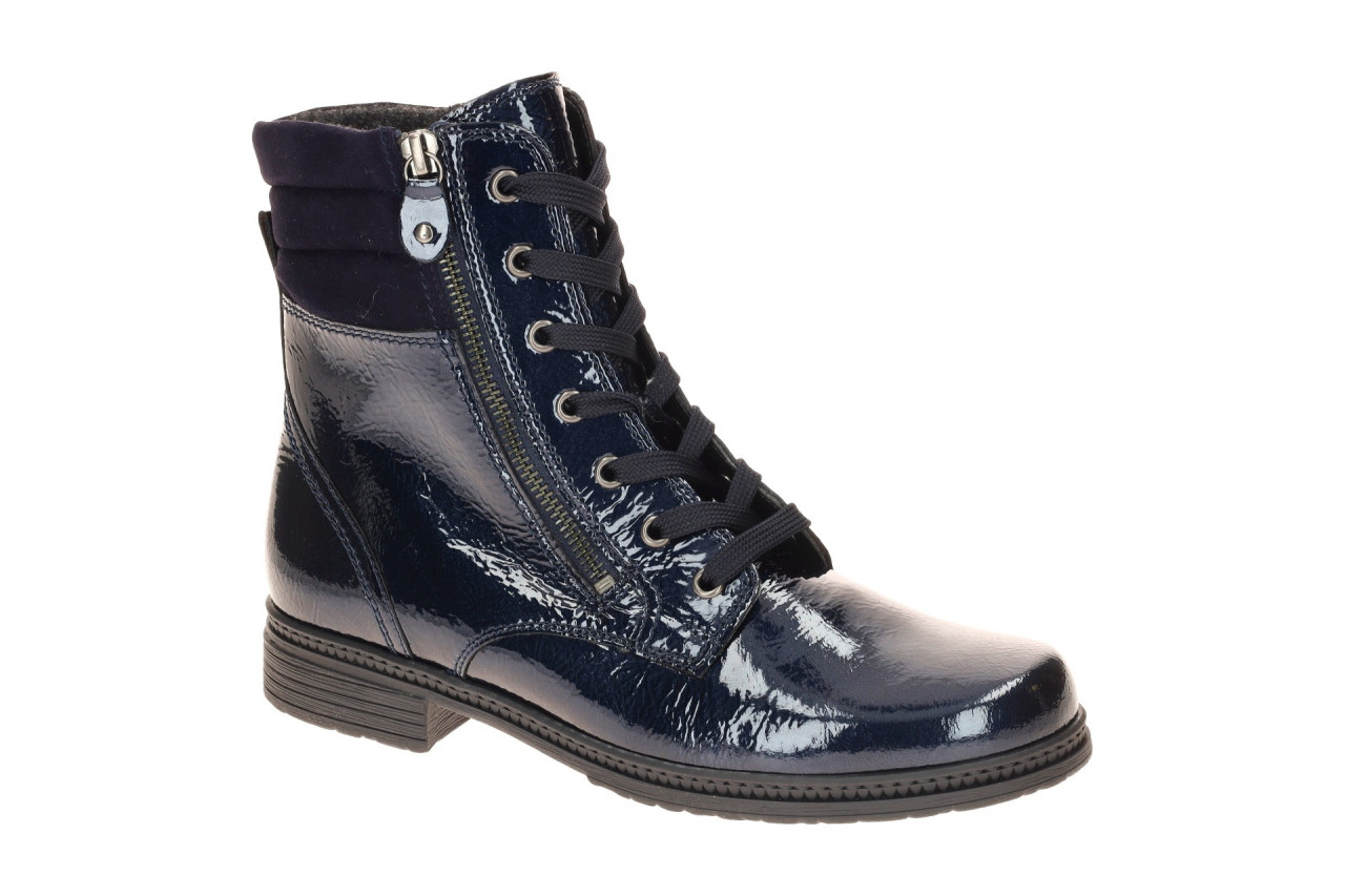 Gabor 74.672 Damen Stiefeletten dark-blue elegante Kn?chelhoch Absatz 2cm