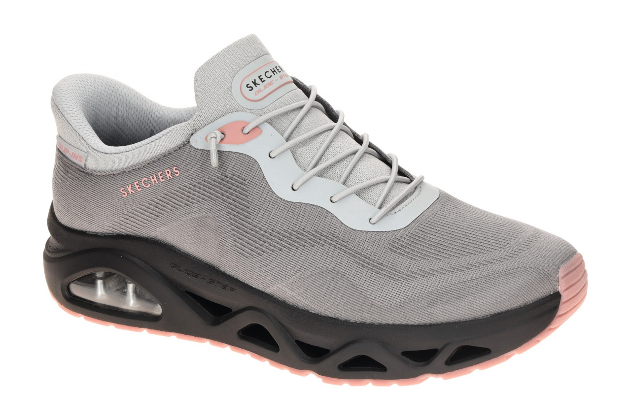 Skechers 190115 CCPK - UNO GLIDE STEP Damen Slipper Grau/Pink mit Air Cooled ...