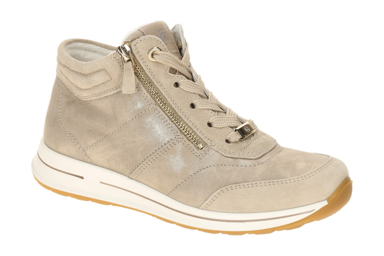 ara 12-24808 38 Damenschuhe Beige Mid Cut Sneaker OSAKA 2.0 sportlich flexibe...