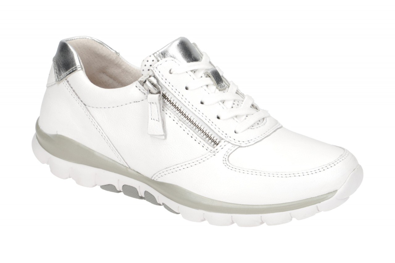 Gabor ROLLINGSOFT 66.968.51 wei? - sportliche Halbschuhe f?r Damen