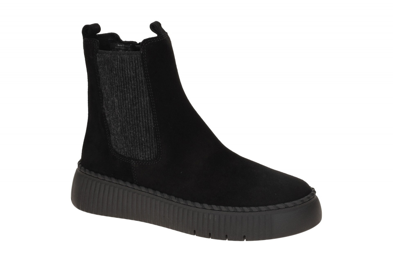 Gabor 73.540.17 Damen Stiefeletten schwarz - bequeme Keilabsatz Schuhe