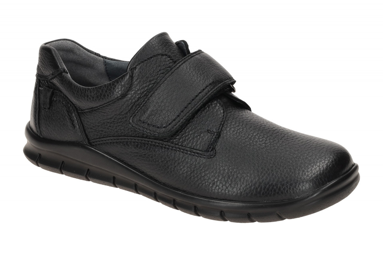 Waldl?ufer 366304 HECTOR Herrenschuhe Schwarz Glattleder Bequeme Slipper