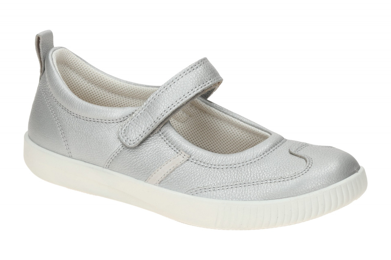 Legero 2-000372-9240 Silence Damenschuhe Ballerina Mary Jane Silber