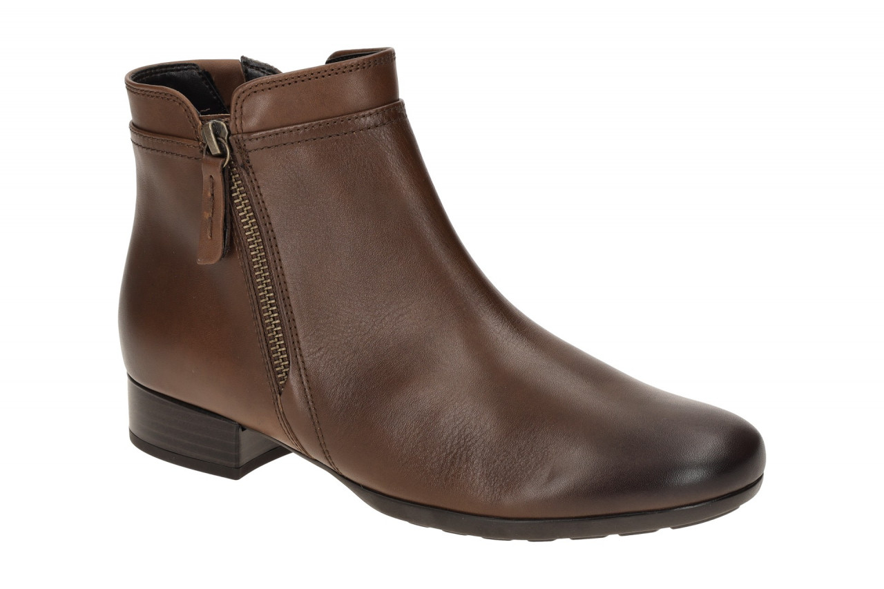 Gabor 72.718 Damen Stiefeletten Braun Sattel H - Extra Weit, Blockabsatz