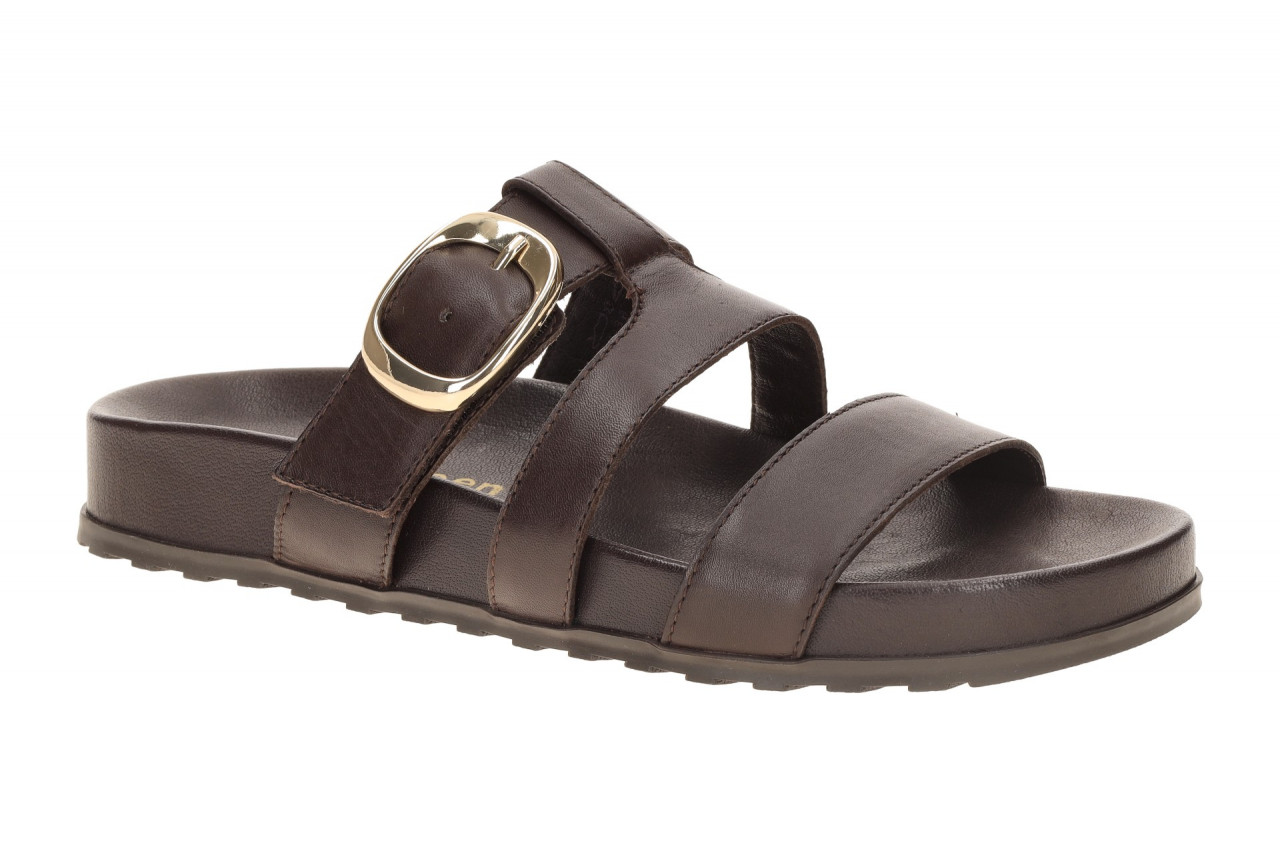 Paul Green 6171-029 dunkel-braun - bequeme Pantolette f?r Damen