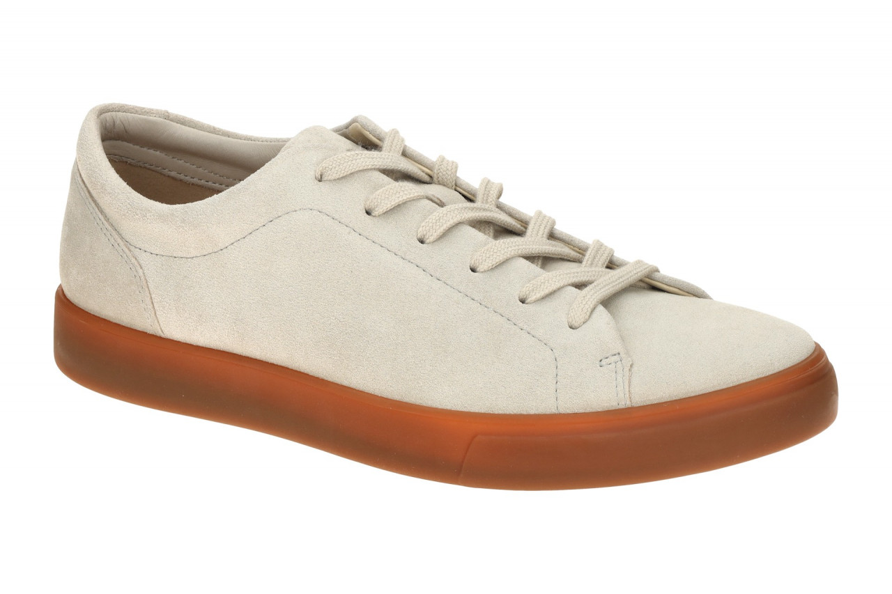 Ecco 56011405163 SOFT 10 Herren Sneaker Grau gravel Echtleder Textil Fu?bett ...