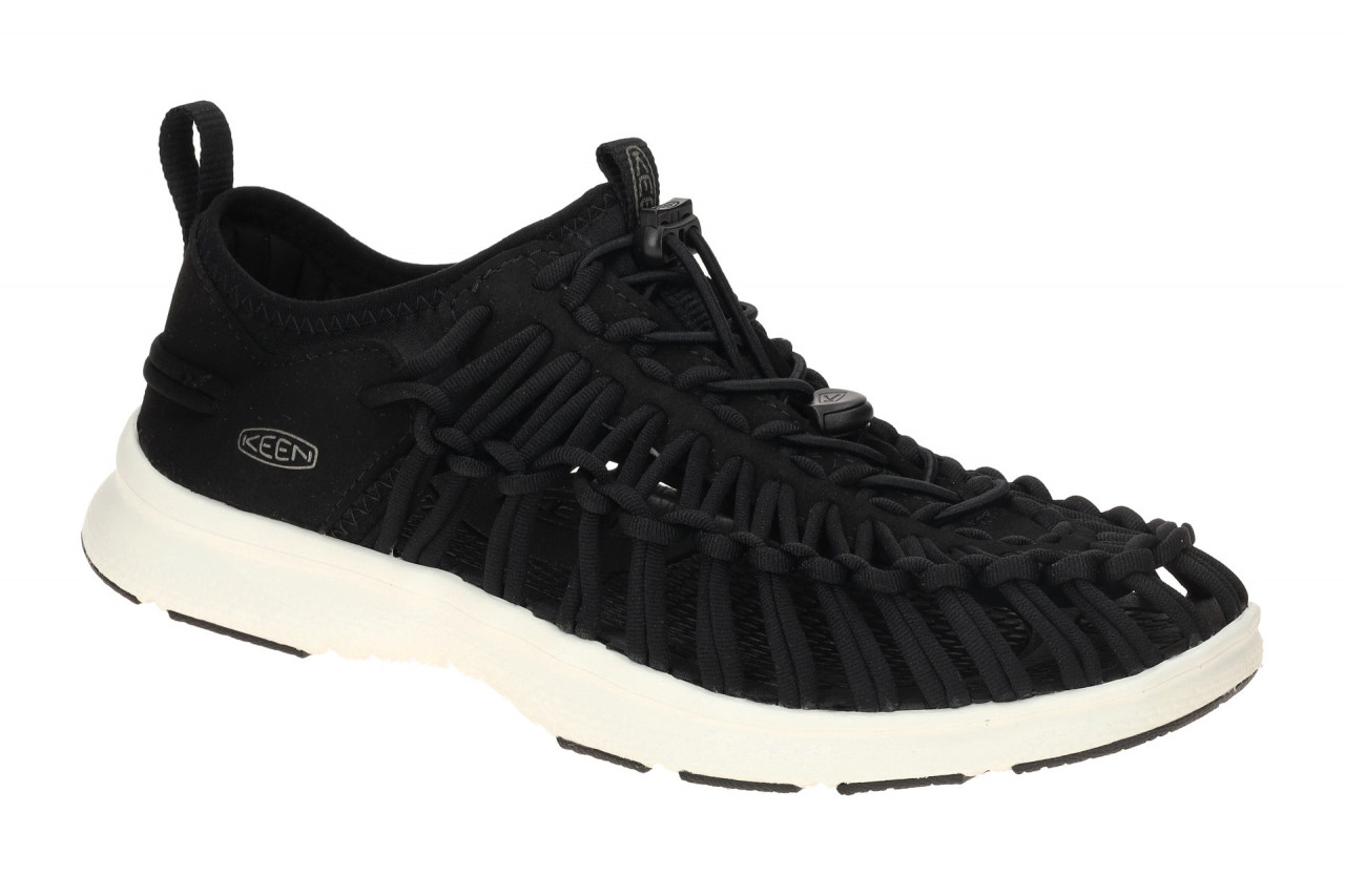 Keen 1028673 Uneek_03 Schwarz/Wei? Herren Slipper Gummizug Schnellverschluss