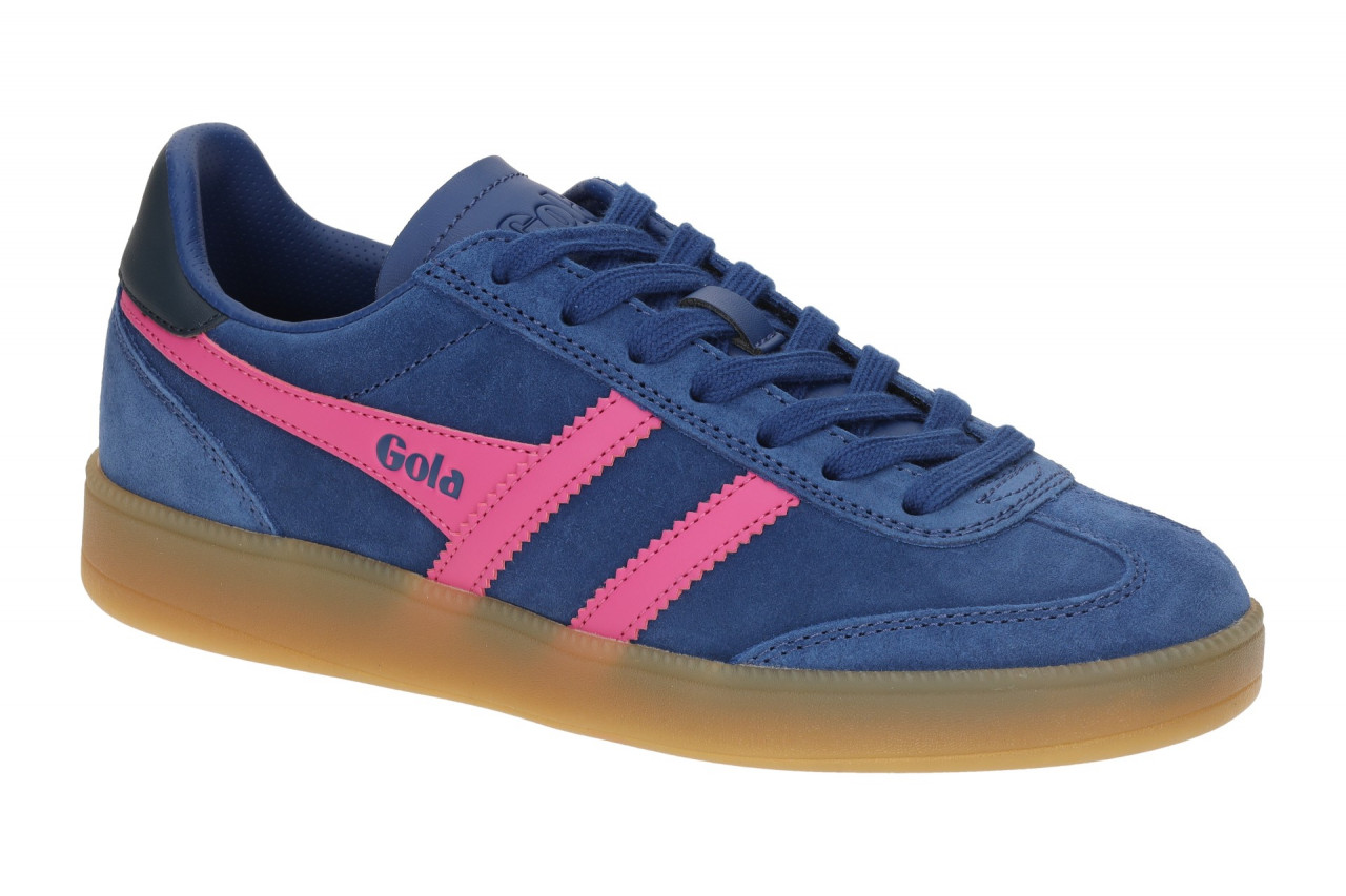 Gola CLB735EK Viper Damenschuhe Sneaker blau pink navy gum Velourleder Glattl...