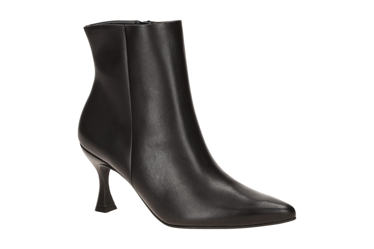Paul Green Damen Stiefeletten 8351-001 Schwarz Ankle Boots mit Pfennigabsatz