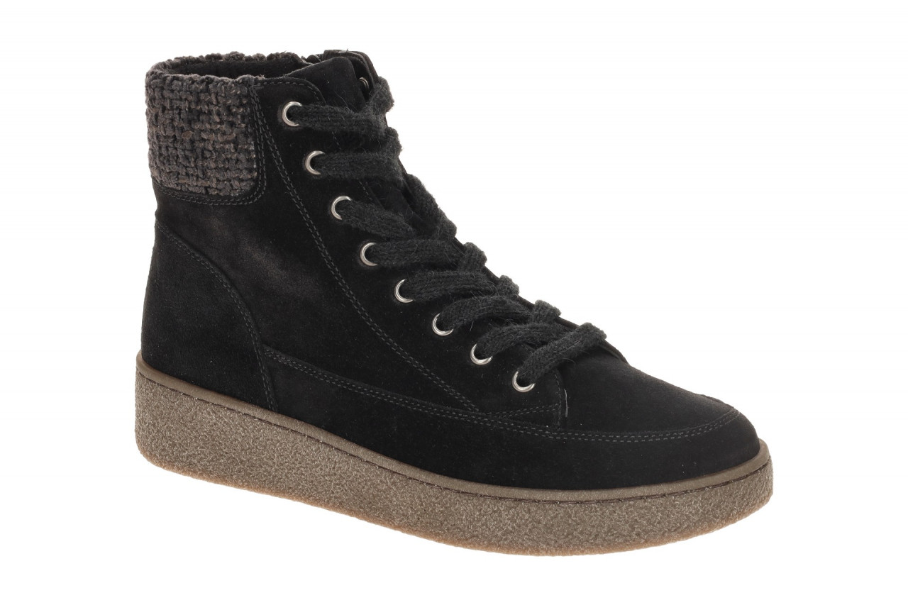Gabor 72.835.47 Damen Stiefeletten Schwarz Grau Sportlich Keilabsatz