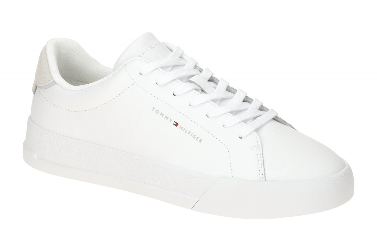 Tommy Hilfiger TH COURT LTH DETAIL ESS FM05367 YBS wei? - Sneakers f?r Herren