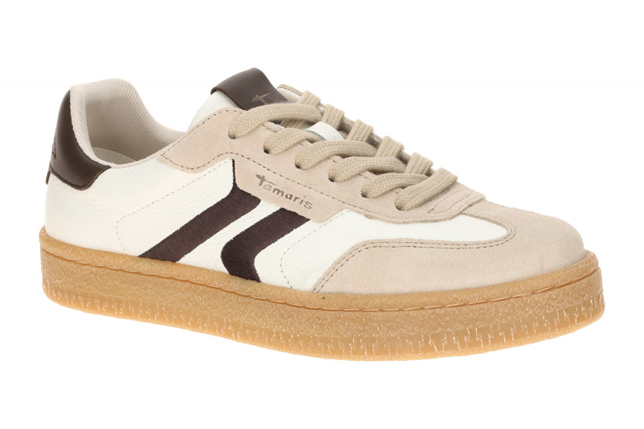 Tamaris 1-23723-44 Halbschuhe Plateau Sneakers wei? offwhite comb bequem & st...