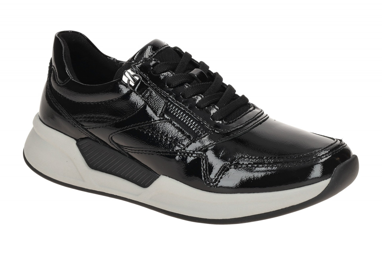 Gabor 76.957.97 Schwarz Rollingsoft Damenschuhe Sneaker Echtleder Mit Komfort...