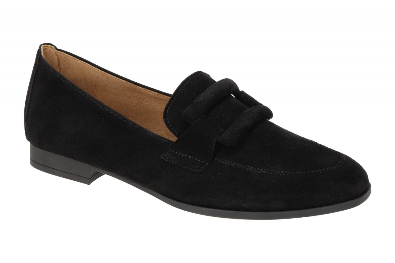 Gabor Slipper 75.273.17 Schwarz Echtleder Rauhleder Damenschuhe