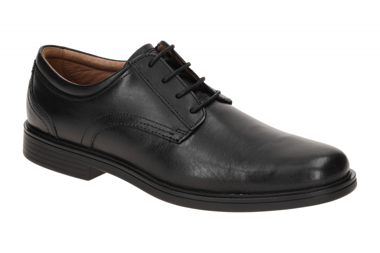 Clarks 26132677 7 UN ALDRIC LACE Herrenschuhe Schwarz elegant rund Gummisohle
