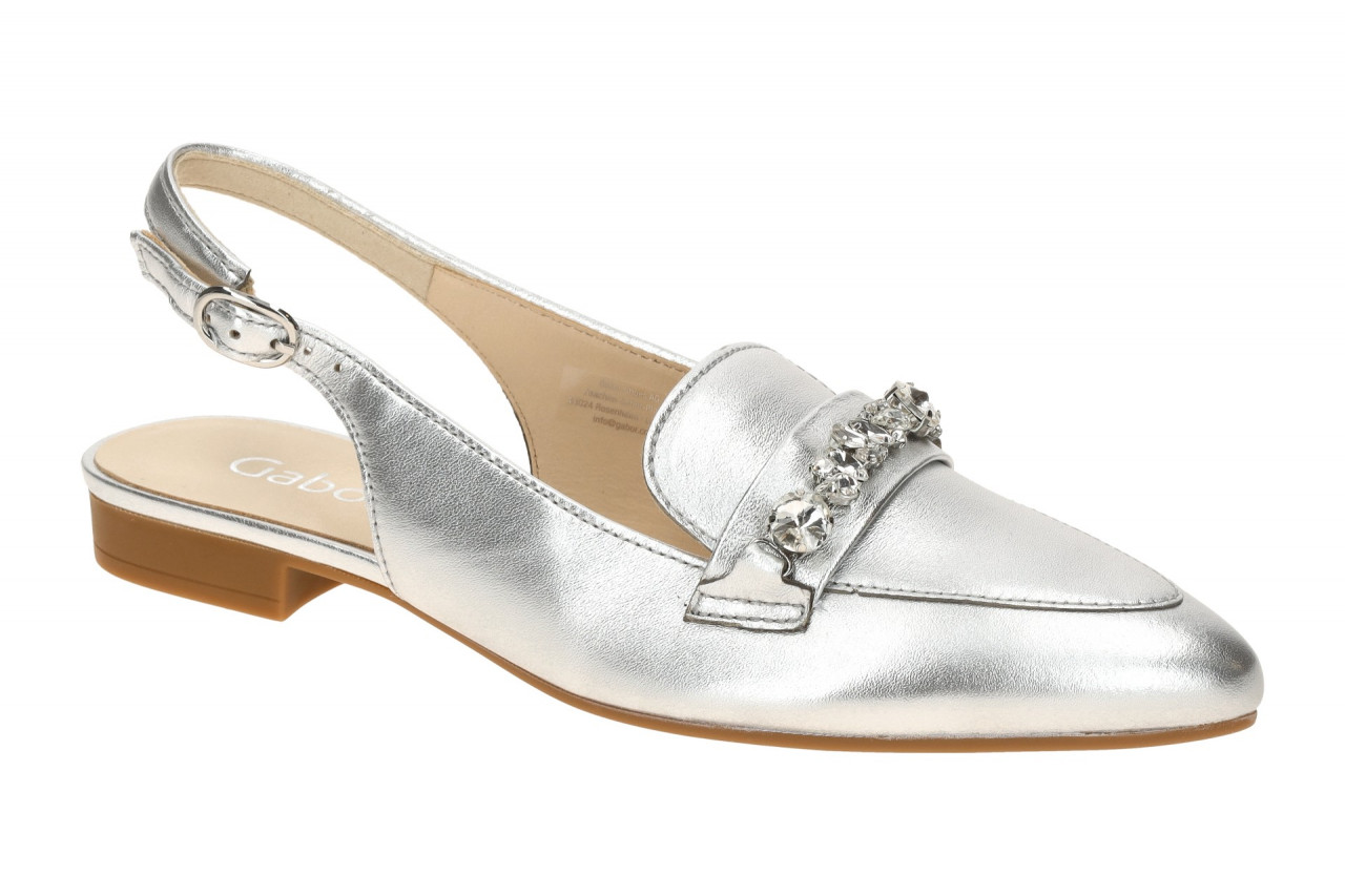 Gabor 61.531.61 silber - Sling Pumps f?r Damen