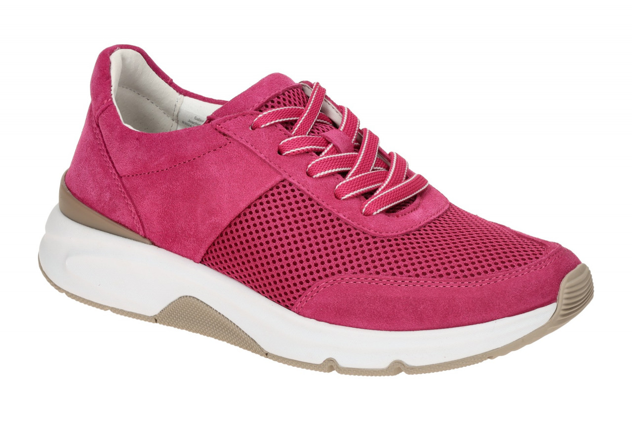 Gabor 66.897.28 ROLLINGSOFT Damen-Sneaker in Pink-Farbe