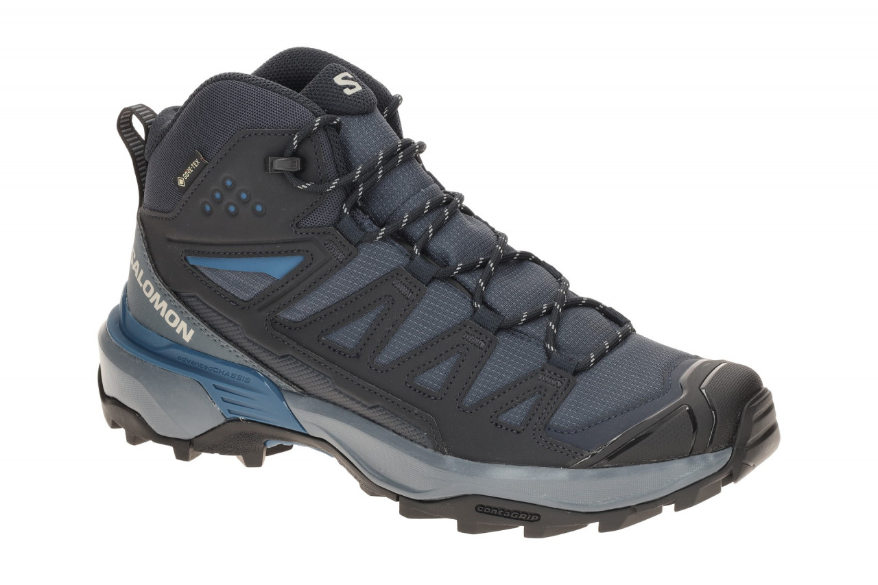 Salomon X ULTRA 360 MID GTX 478648 dunkel-blau - Trekking- und Wanderstiefele...