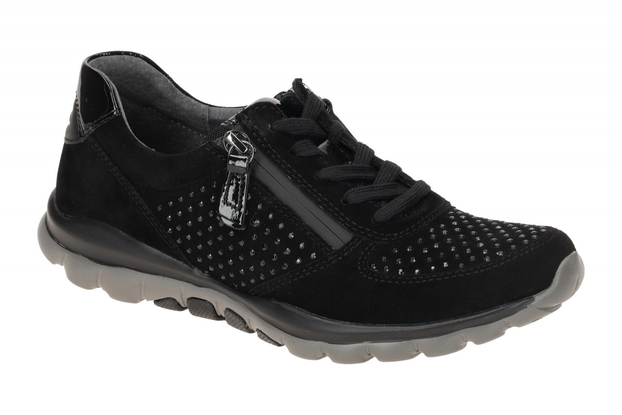 Gabor ROLLINGSOFT 76.968.87 schwarz - sportliche Halbschuhe f?r Damen