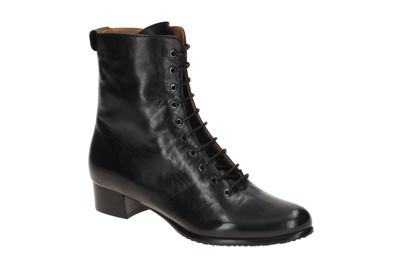 Everybody 58253N3254 GL001 Damen Stiefeletten Schwarz - elegante Lace Up Boots