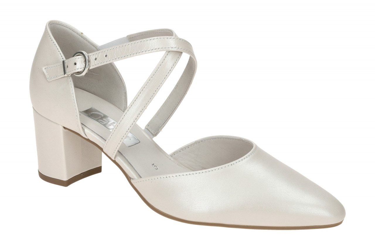 Gabor 81.343.60 offwhite - Riemchen Pumps f?r Damen