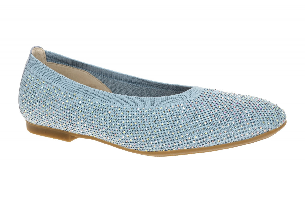 Gabor 84.146 Damen Ballerinas Sky Glitter Stretch Chiffon Strass Textil-leder