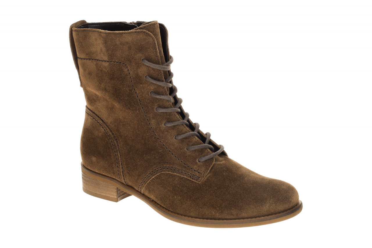 Gabor 71.646 Damen Stiefeletten in Whisky Braun - Echtleder mit Schn?rung und...