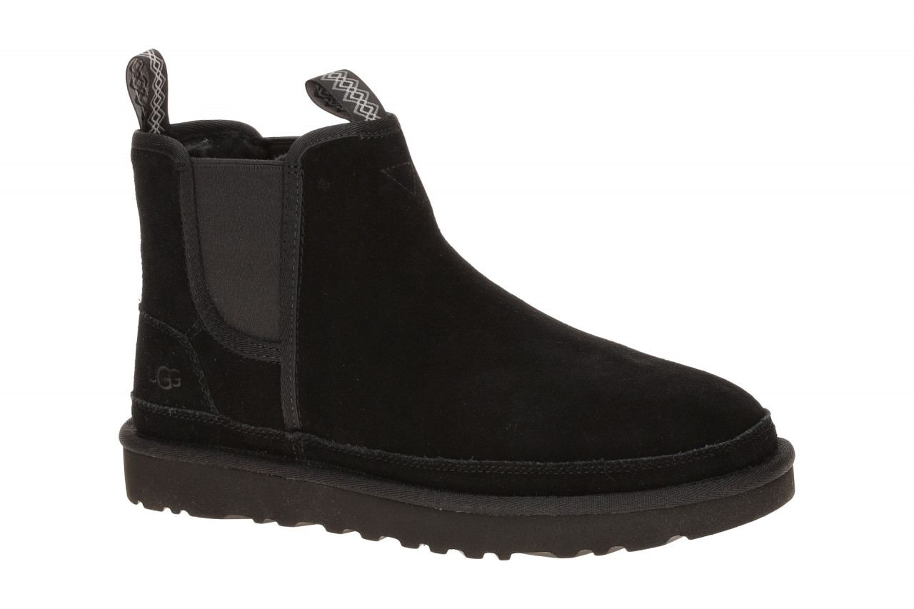 UGG 1121644 BLK Herren Winterstiefel NEUMEL CHELSEA Schwarz Warmfutter Echtleder