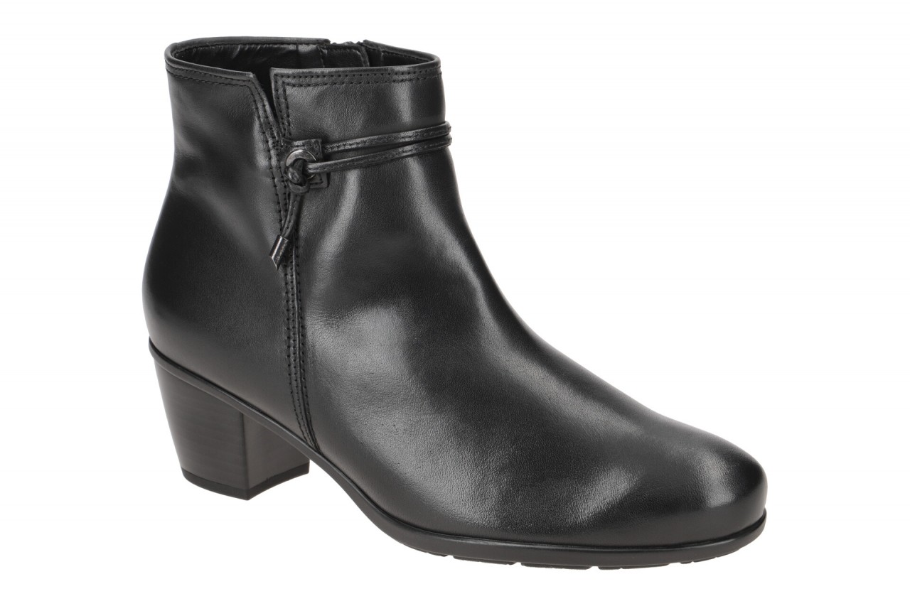 Gabor Damen Stiefeletten 8029.01.002 Schwarz Echtleder Hovercraft Absatz 4,5cm