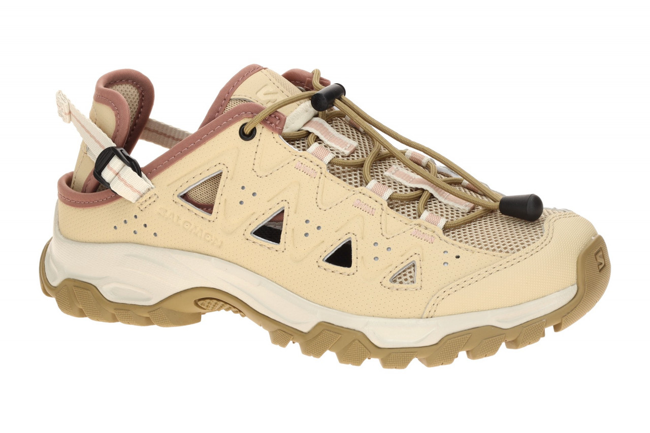 Salomon 477868 Alhama_Da Damen Sportschuhe Beige Safari/Kelp/Burlwood, Clog-F...
