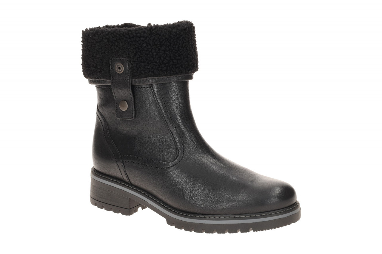 Gabor 72.770 Damen Stiefeletten Schwarz Echtleder OptiFit Warmfutter