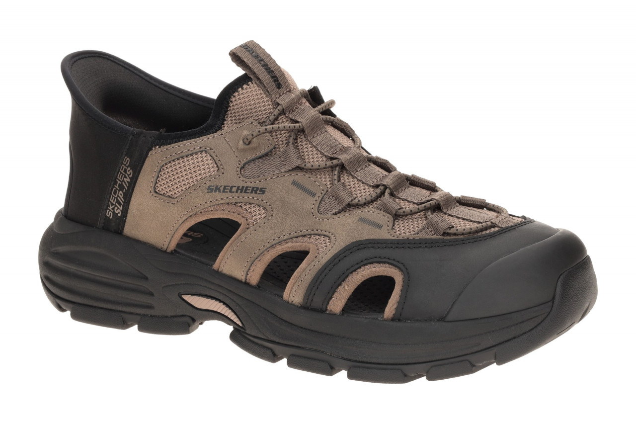 Skechers 205475 DKTP Fairport - Killian Herren Sandale Braun Hands Free Slip Ins