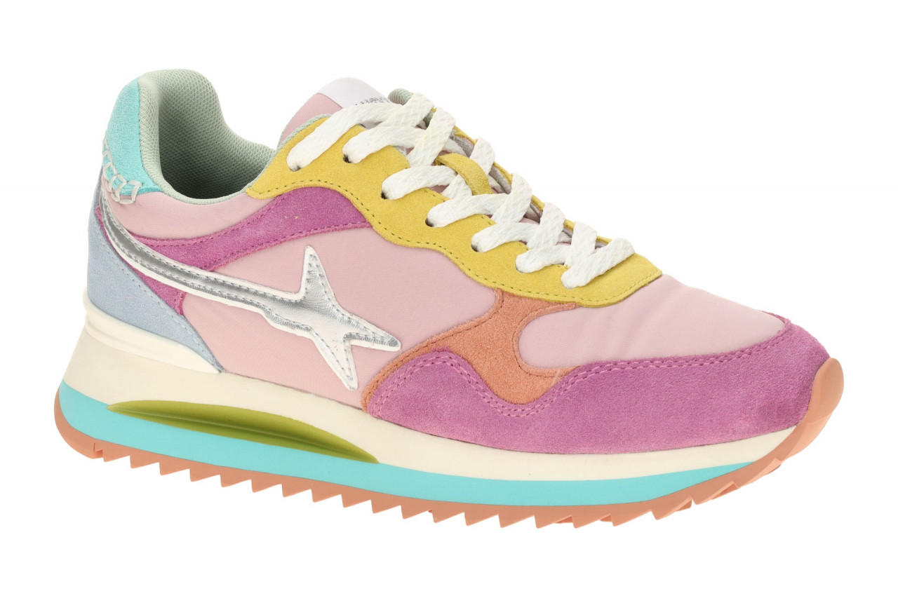 W6YZ 2016528_Yak Damen Sneaker fuchsia/pink/multi - weich gepolstert - Gummis...