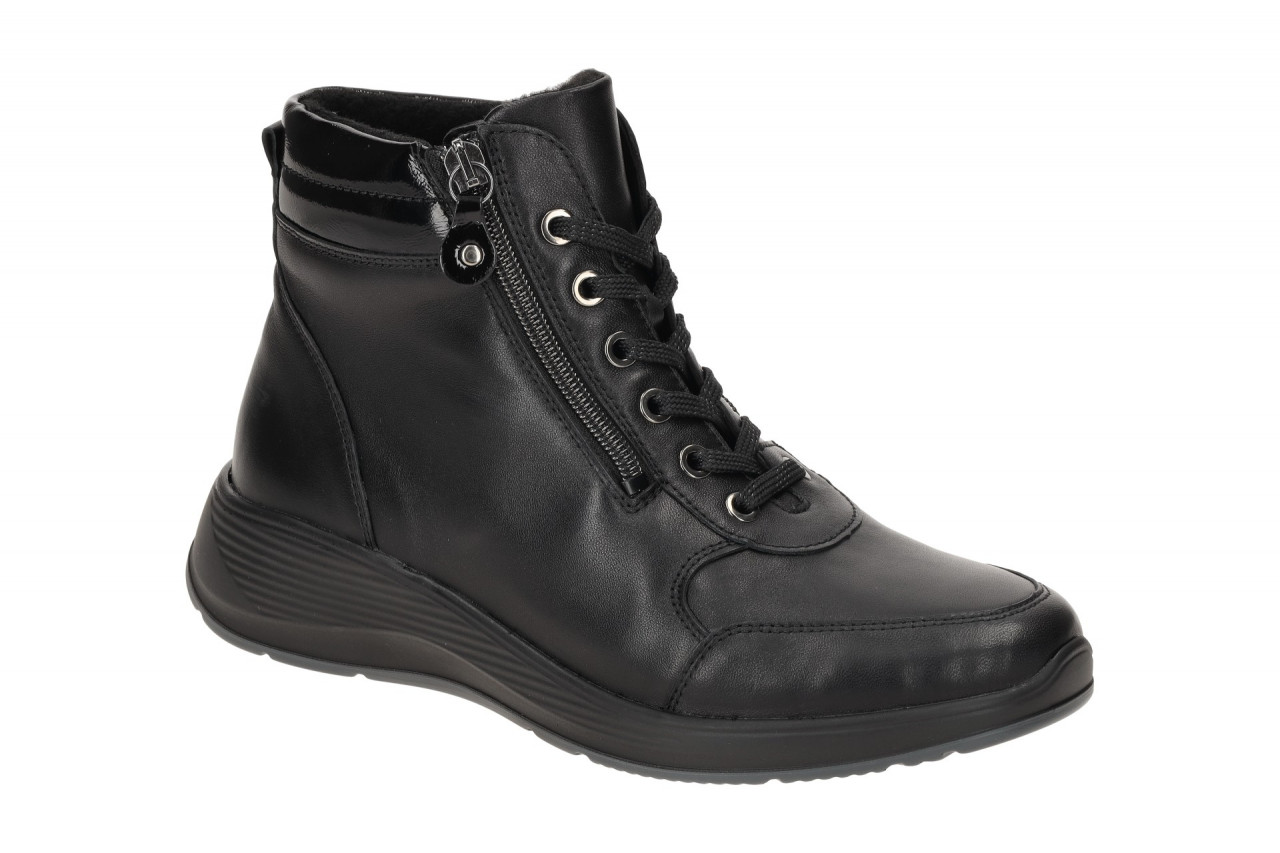 Waldl?ufer 698801 Damen Stiefeletten KALEA schwarz bequem mit Wechselfu?bett