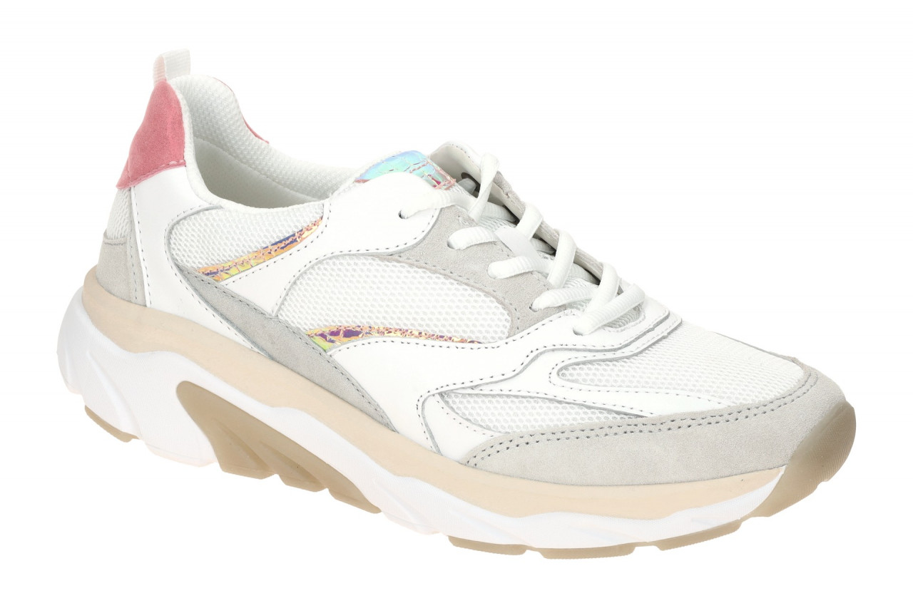 Gabor 66.936.51 ROLLINGSOFT Damenschuhe Sneaker wei?/white/pink bequem mit we...