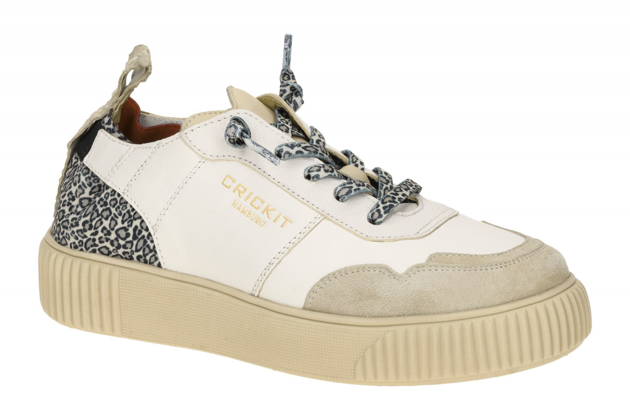 CRICKIT Damenschuhe OAKLI LEO Wei? - Sneaker, Ultra leicht, Gummizug Schnellv...