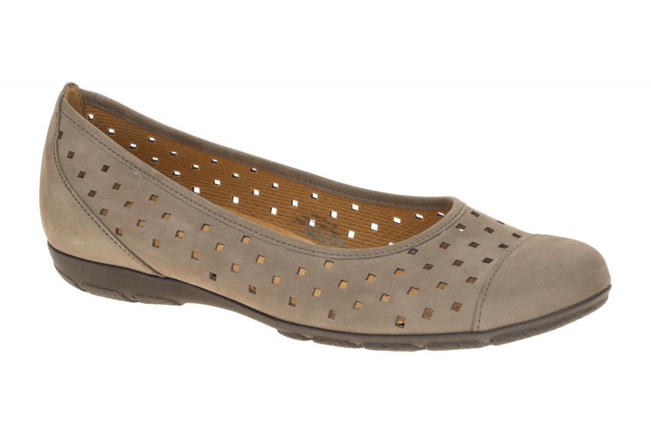 Gabor 84.169.19 braun - Ballerina - Halbschuhe - Slipper f?r Damen