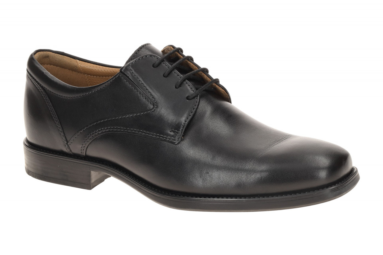 Geox U2257V Federico Herren Businessschuhe Schwarz Glattleder atmungsaktiv