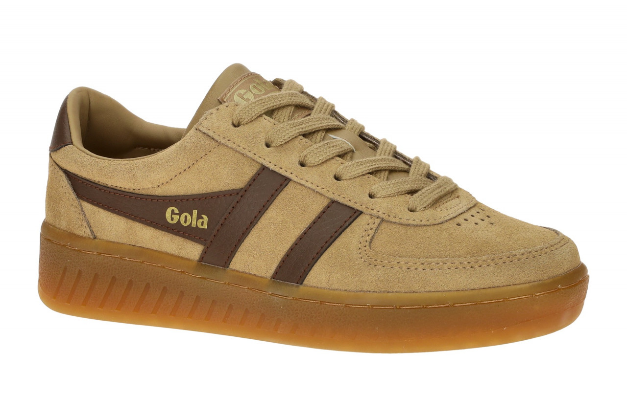 Gola CLA589CT GrandSlam Suede Damen Sneaker Braun Gum Profilsohle
